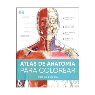 Portada del libro ATLAS DE ANATOMIA PARA COLOREAR de DK
