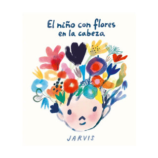 El niño con flores en la cabeza