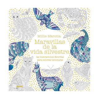 Portada del libro MARAVILLAS DE LA VIDA SILVESTRE de Millie Marotta