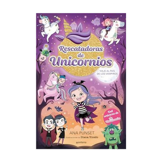 Portada del libro Rescatadoras de Unicornios 5 - Viaje al País de los Vampiros: Del Universo de Unicornia de Ana Punset