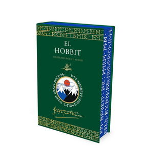 Portada del libro El hobbit. Edición ilustrada por el autor de J. R. R. Tolkien