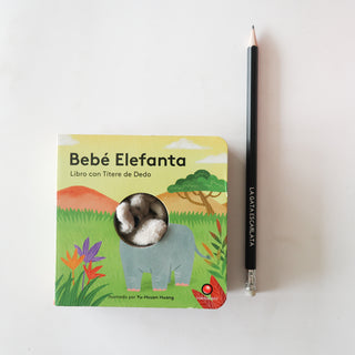 Libro con títere de dedo - Bebé elefanta