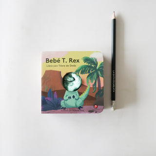 Libro con títere de dedo - bebe t.rex