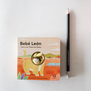 Libro con títere de dedo - Bebé león