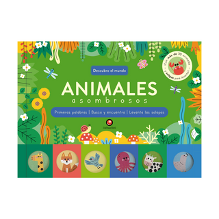 Portada del libro Descubro el mundo - ANIMALES ASOMBROSOS de Sarah Lock y Rebeca Barragán Barberá