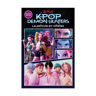 Portada del libro K-POP DEMON HUNTERS: LA PELÍCULA EN VIÑE de Demon Hunters K-Pop