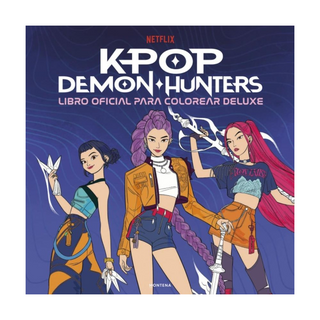 Portada del libro KPOP DEMON HUNTERS LIBRO PARA COLOREAR de Netflix