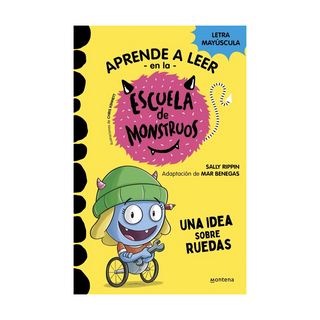 Portada del libro APRENDER A LEER EN LA ESCUELA DE MONSTRUOS 12 - UNA IDEA SOBRE RUEDAS de RIPPIN, SALLY