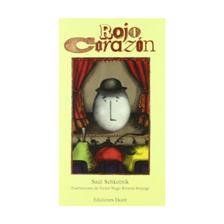 Portada del libro Rojo Corazon de Schkolnik, Saul