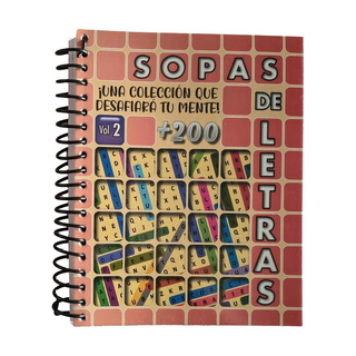 Portada del libro 200 + SOPAS DE LETRAS VOL.2 de Editorial Equipo