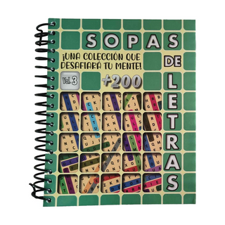 Portada del libro 200 + SOPAS DE LETRAS VOL.3 de Editorial Equipo