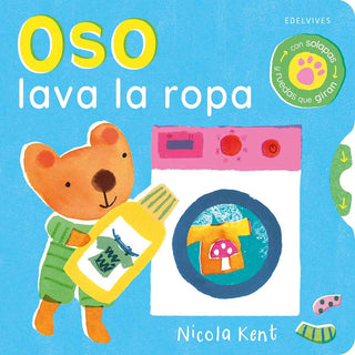 Portada del libro Cosas de casa - OSO LAVA LA ROPA de Nicola Kent