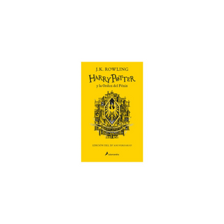 Portada del libro Harry Potter y la Orden del Fénix (Edición Hufflepuff del 20º aniversario)