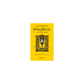 Portada del libro Harry Potter y el cáliz de fuego (edición Hufflepuff del 20º aniversario) (Harry Potter 4)