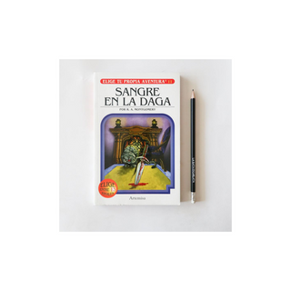 Portada del libro Elige tu propia aventura- sangre en la daga