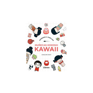 Portada del libro Aprende a dibujar muñecas kokeshi kawaii