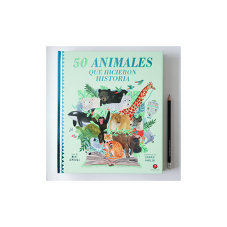 Portada del libro 50 animales que hicieron historia