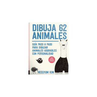 Portada del libro Dibuja 62 animales. Guía paso a paso