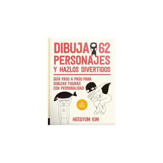 Portada del libro Dibuja 62 personajes y hazlos divertidos