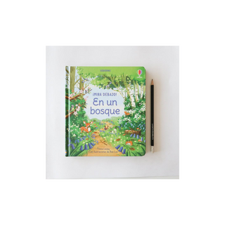 Portada del libro Mira debajo - En un bosque