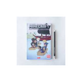 Portada del libro Minecraft oficial. Aventuras en el reino eterno (comic)