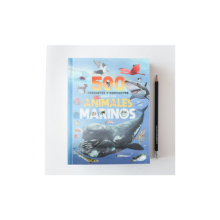 Portada del libro 500 preguntas y respuestas - Sobre los animales marinos