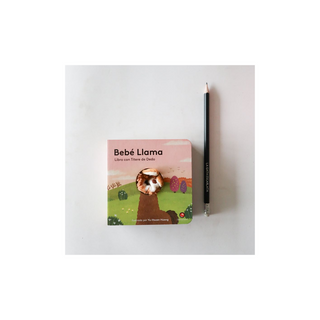 Portada del libro Libro con títere de dedo - Bebé llama