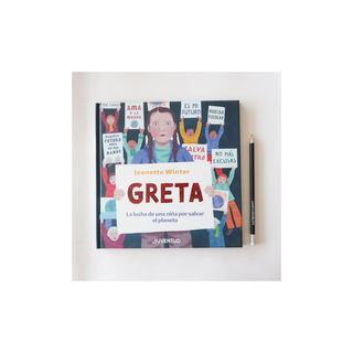 Portada del libro Greta : la lucha de un niña por salvar el planeta