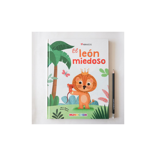 Portada del libro El león miedoso