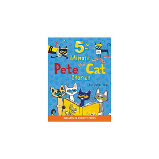Portada del libro Pete the Cat: 5-Minute Pete the Cat Stories HC