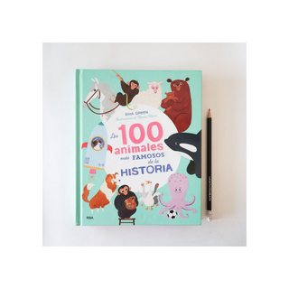 Portada del libro 100 animales más famosos de la historia,