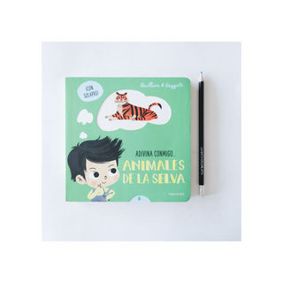 Portada del libro Adivina conmigo - Animales de la selva