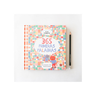 Portada del libro 365 primeras palabras. Pequeños genios de las palabras
