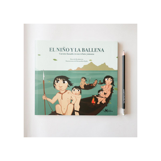 Portada del libro Niño y la ballena, el : cuento basado en un relato yamana
