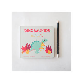 Portada del libro Dinosaurios del 1 al 10