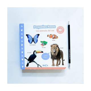 Portada del libro Pequeños pasos - los animales del zoo (libro sonoro)