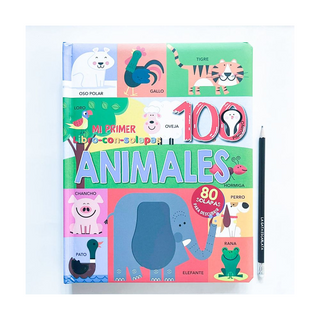 Portada del libro Mi primer libro con solapas - 100 animales