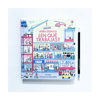 Portada del libro Mira debajo - en que trabajas?