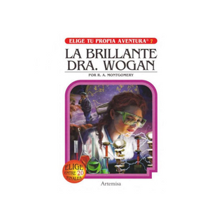 Portada del libro Elige tu propia aventura- la brillante Dr. Wogan