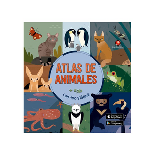Portada del libro Atlas animado - atlas de animales (con app)