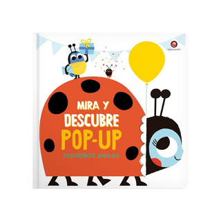 Portada del libro Mira y descubre pop-up- pequeños amigos