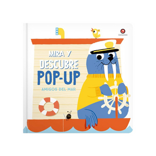 Portada del libro Mira y descubre pop-up- amigos del mar