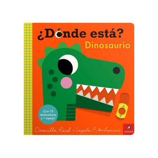 Portada del libro Donde esta? - dinosaurio