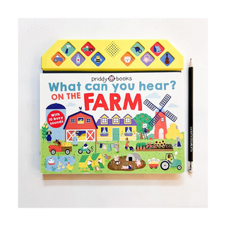 Portada del libro What can you hear: on the farm (Inglés)