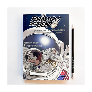 Portada del libro Forasteros del tiempo 12: La aventura de los Balbuena: objetivo la luna