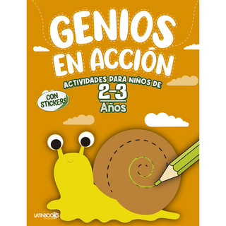 Portada del libro GENIOS EN ACCIÓN - ACTIVIDADES PARA NIÑOS DE 2/3 AÑOS
