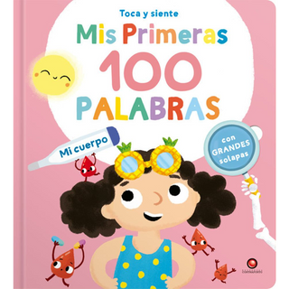 Portada del libro Mis primeras 100 palabras - MI CUERPO. Toca y siente