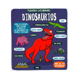 Portada del libro Pequeños exploradores Dinosarios