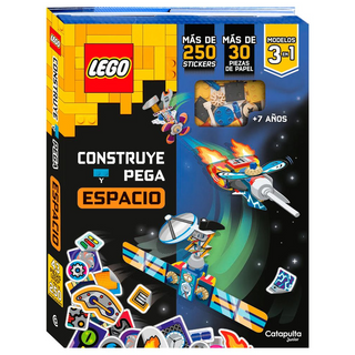 Portada del libro LEGO CONSTRUYE Y PEGA ESPACIO