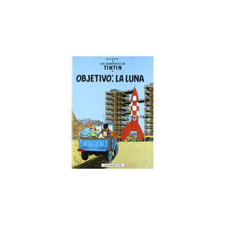 Portada del libro TINTIN OBJETIVO LA LUNA